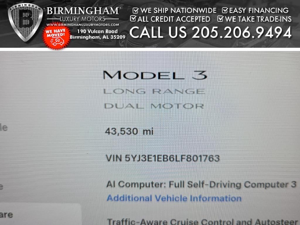 2020 Tesla Model 3 Long Range