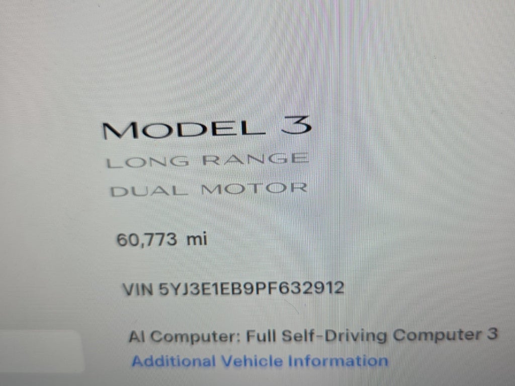 2023 Tesla Model 3 Long Range