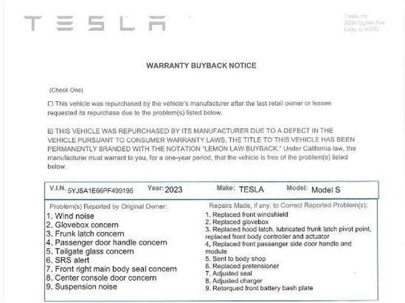 2023 Tesla Model S Plaid