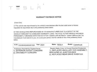 2024 Tesla Cybertruck Foundation