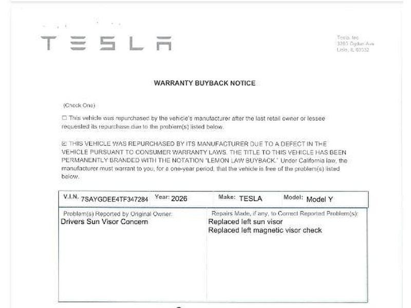 2026 Tesla Model Y Long Range