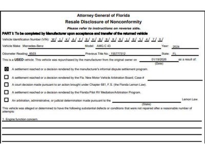 2024 Mercedes-Benz C-Class AMG® C 43