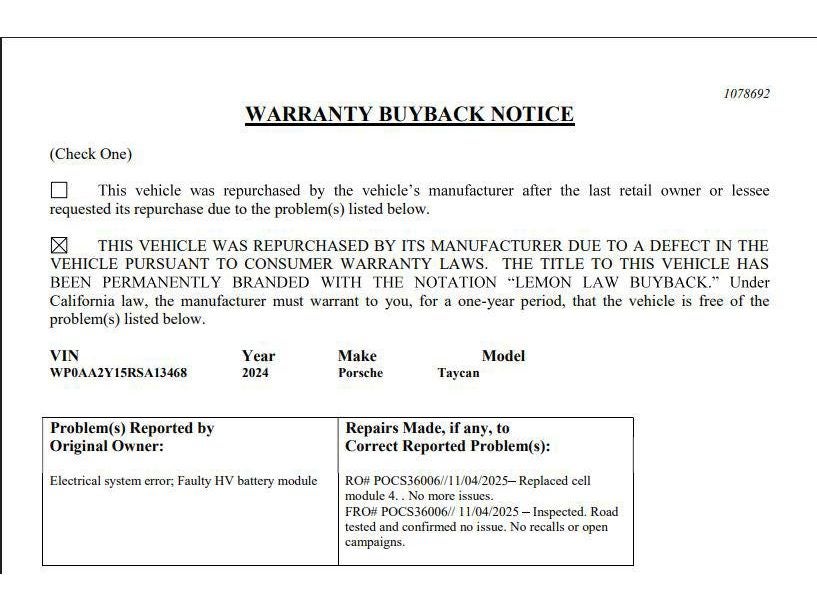 2024 Porsche Taycan Base