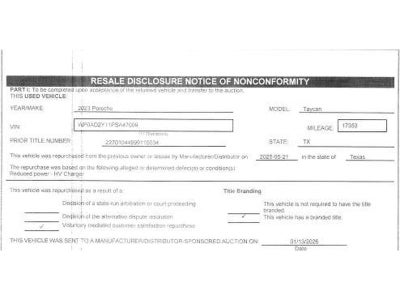 2023 Porsche Taycan GTS